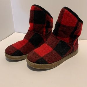 Indigo Buffalo plaid Ugg boots